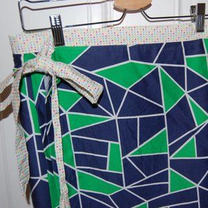 Vintage cotton wrap skirt handmade